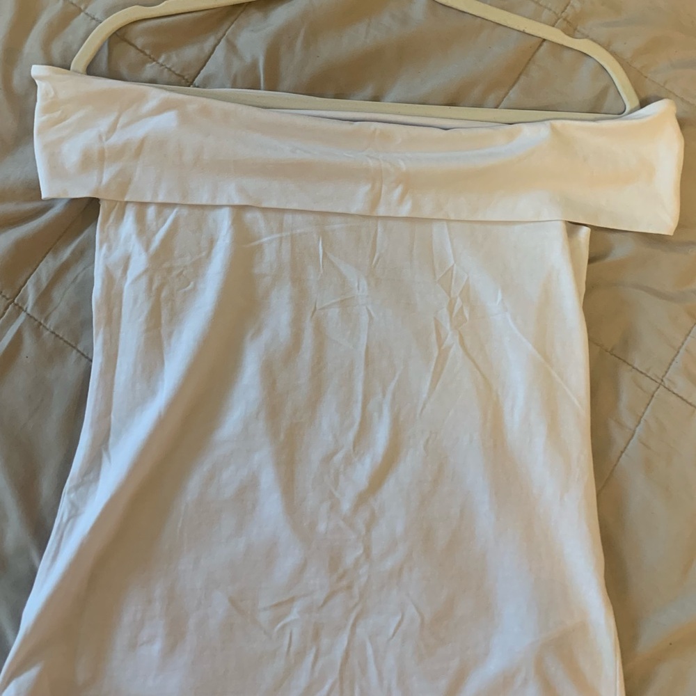 Off-Shoulder White Top